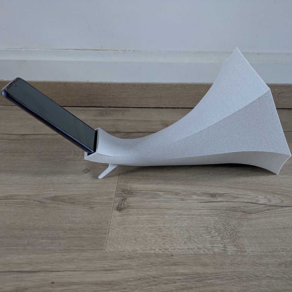 Amplificateur de son passif pour téléphone - Style Gramophone La Buse Qui File