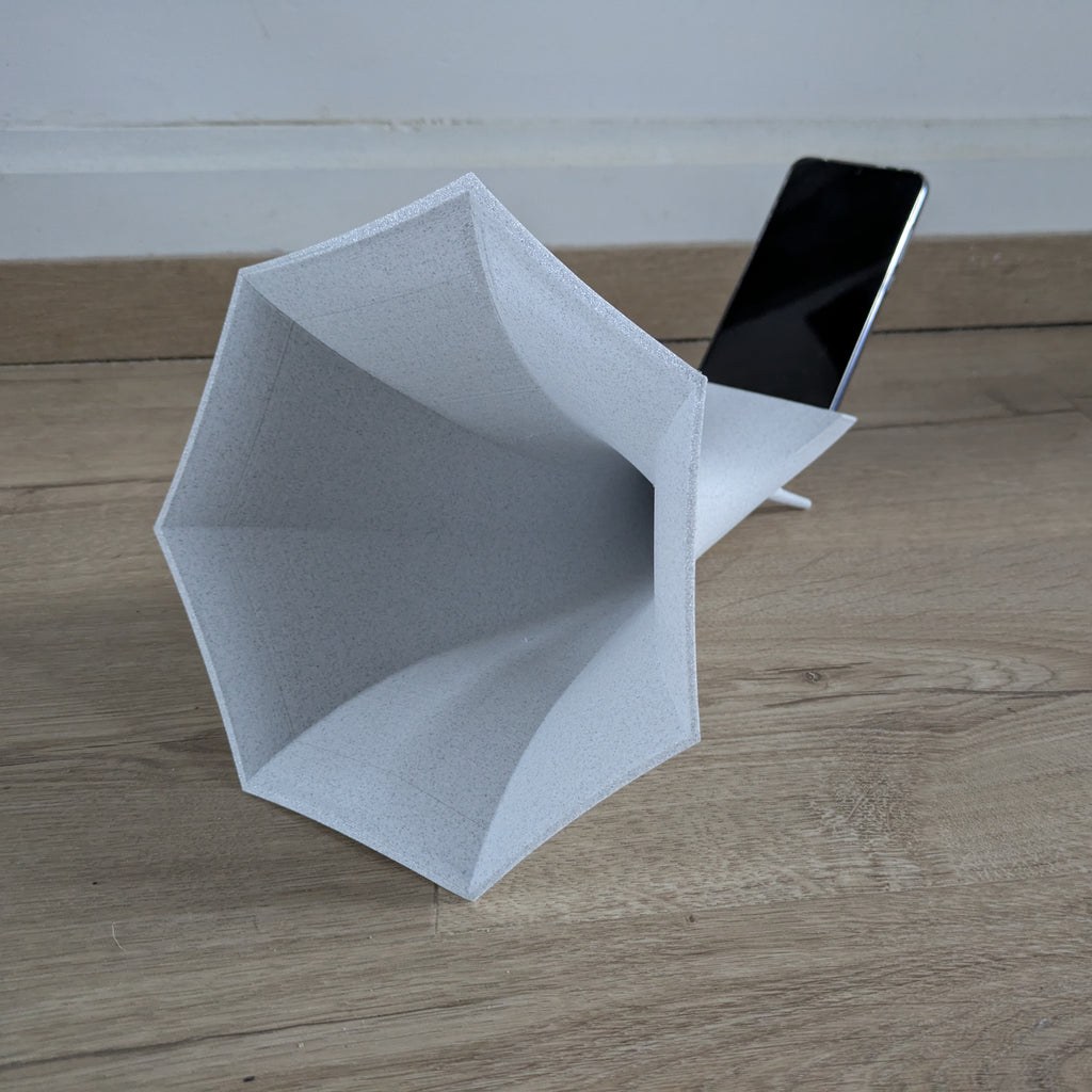 Amplificateur de son passif pour téléphone - Style Gramophone La Buse Qui File