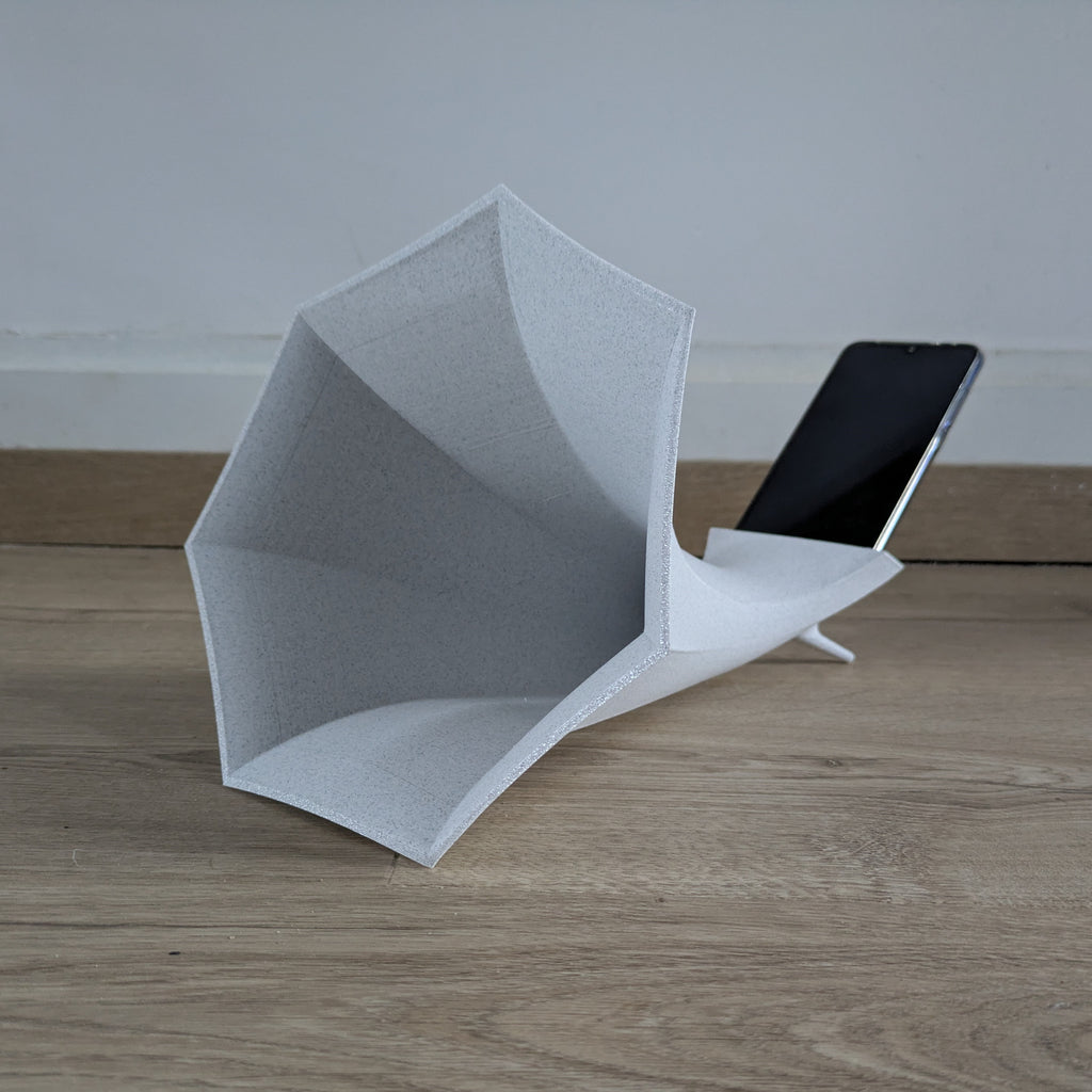 Amplificateur de son passif pour téléphone - Style Gramophone La Buse Qui File