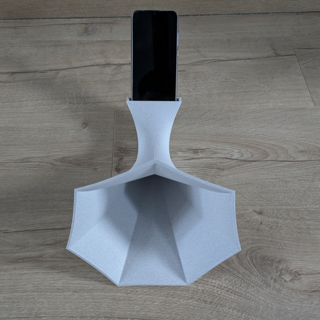 Amplificateur de son passif pour téléphone - Style Gramophone La Buse Qui File