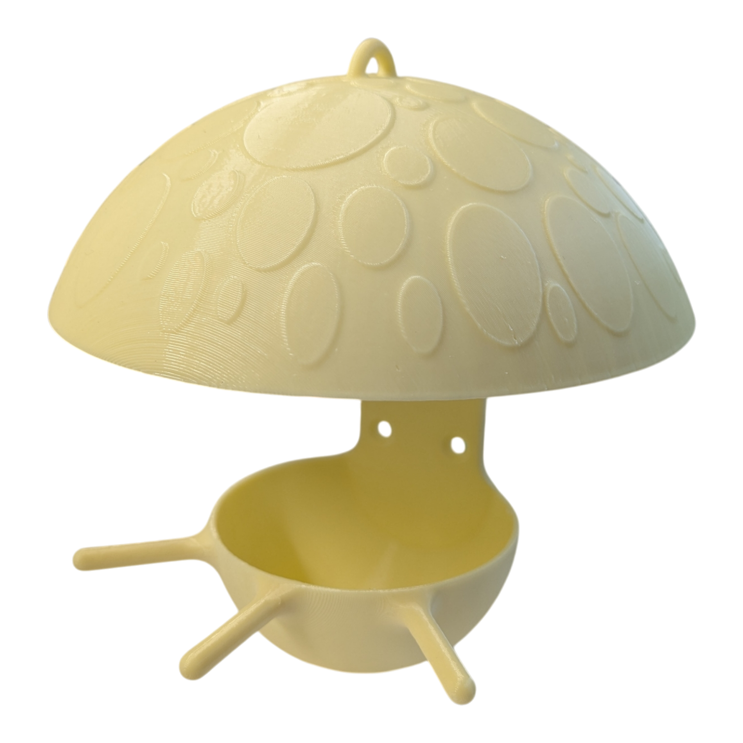 Mangeoire à oiseaux pour boule de graisse modèle champignon La Buse Qui File