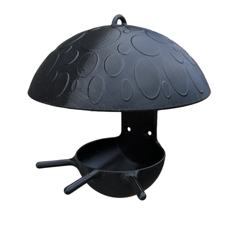 Mangeoire à oiseaux pour boule de graisse modèle champignon La Buse Qui File
