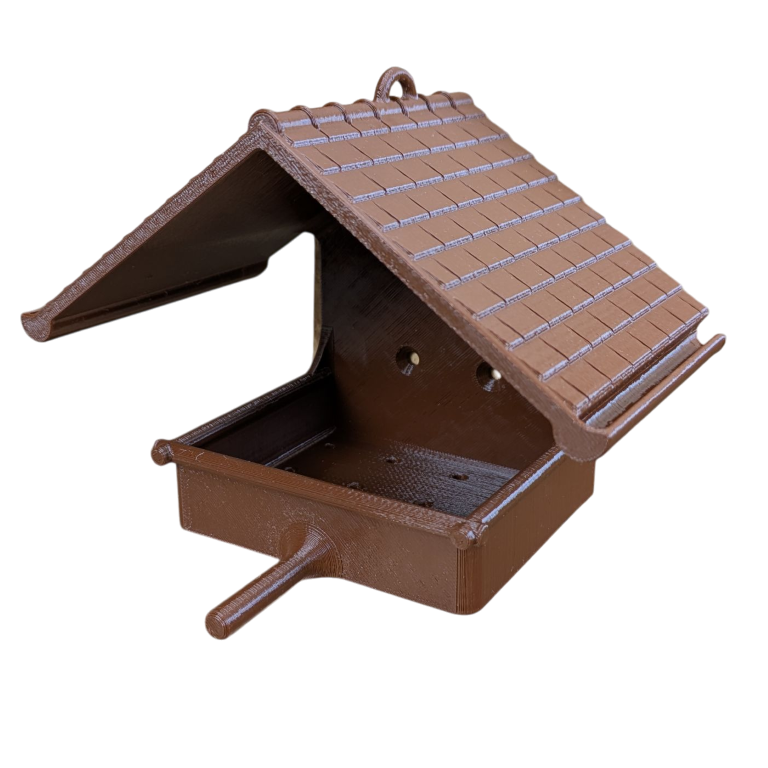 Mangeoire à oiseaux pour boule de graisse modèle maison La Buse Qui File