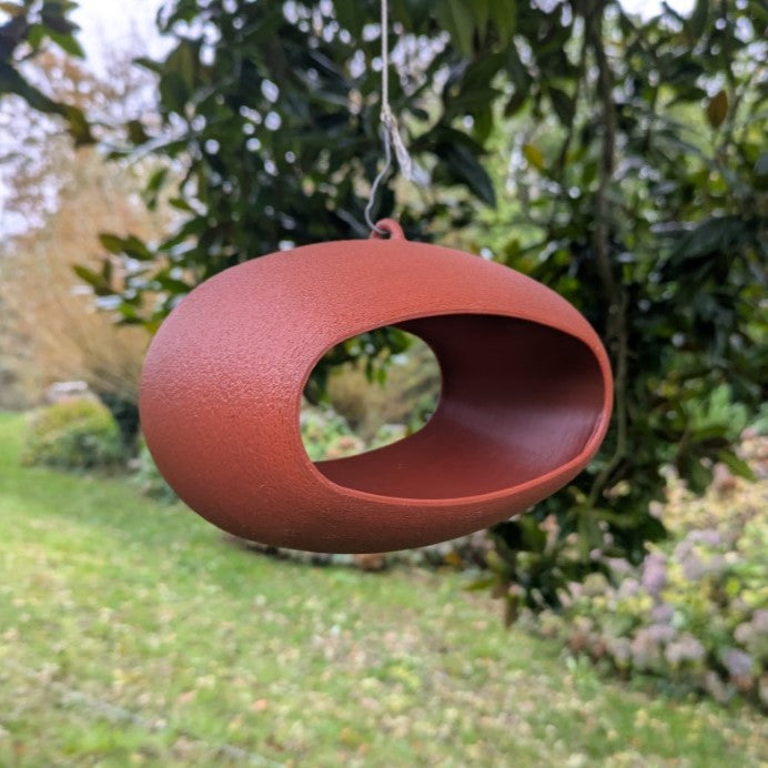 Mangeoire à oiseaux à suspendre modèle ovale La Buse Qui File