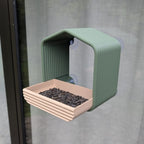Mangeoire à oiseaux pour fenêtre modèle cabane La Buse Qui File