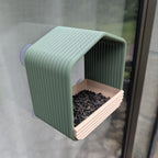 Mangeoire à oiseaux pour fenêtre modèle cabane La Buse Qui File