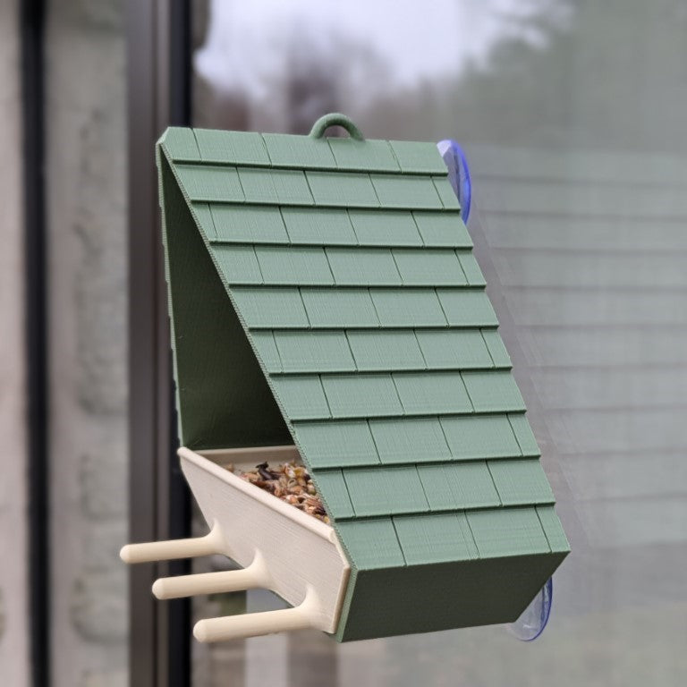 Mangeoire à oiseaux pour fenêtre modèle sapin La Buse Qui File