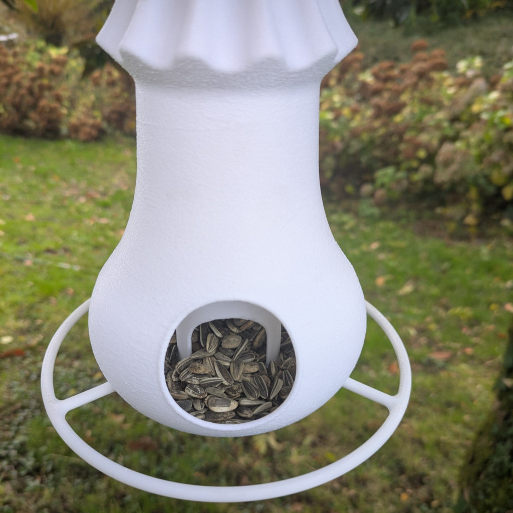 Mangeoire à oiseaux silo modèle amanite tue-mouches La Buse Qui File
