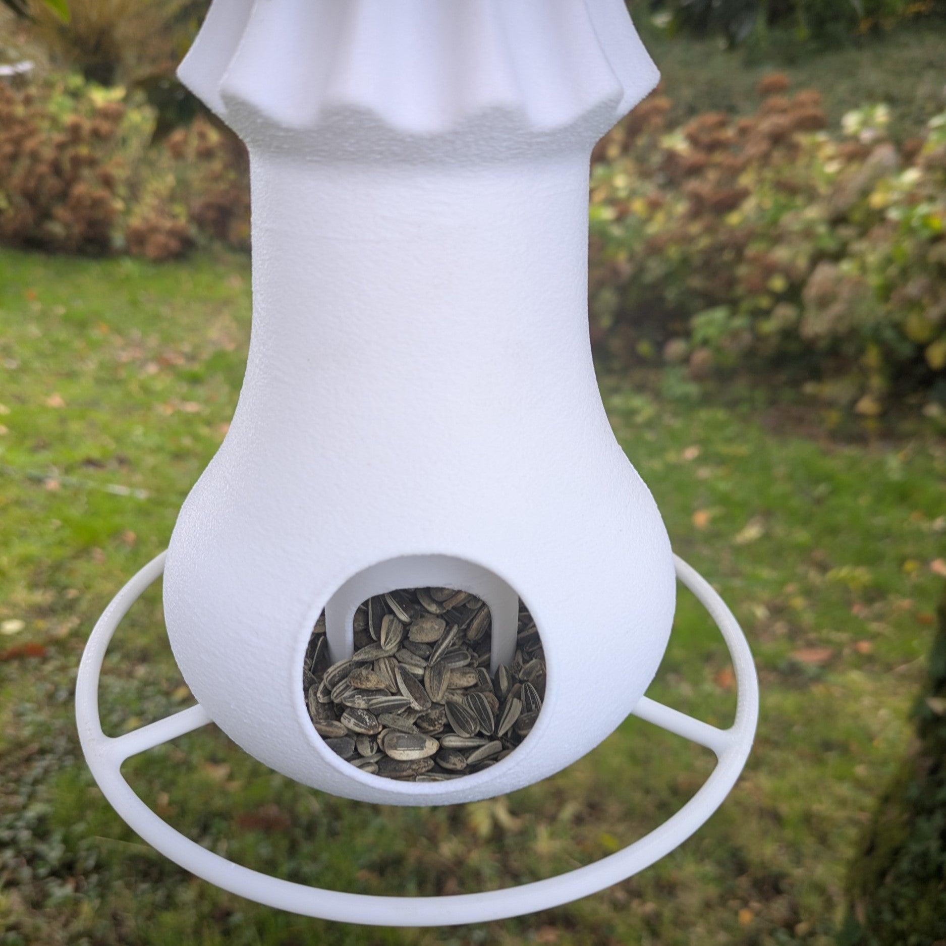 Mangeoire à oiseaux silo modèle amanite tue-mouches La Buse Qui File