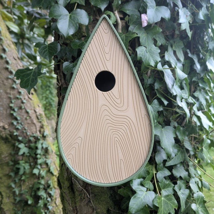 Nichoir à oiseaux modèle "La Larme" La Buse Qui File